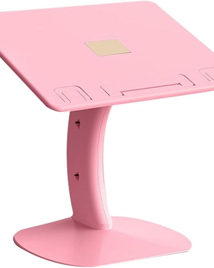 Brrnoo Car Seat Tray Table, Portable Car Lap Desk for Laptop Tablet Book with Angle 0-60 Degrees, for Front Passenger Rear Driver Seat Travel Camping Home Use (Pink)