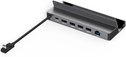 Diyeeni USB C Docking Station for Steam Deck & ROG Ally, 6-in-1 Dock with HDMI 2.0 4K@60Hz, Gigabit Ethernet, 3*USBA 3.0, 100W PD Fast Charging, Plug and Play