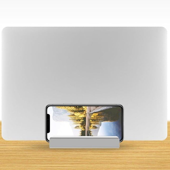 Vertical Laptop Stand Desktop Dock Holder Metal Desktop Stand for Computer, Tablet Aluminum Anti Slide Phone Desktop Holder