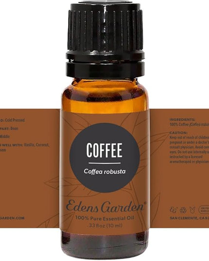 Edens Garden Coffee Essential Oil- 100% Pure Premium Grade, Undiluted, Natural, Therapeutic, Aromatherapy, The Best for Diffuser, Skin, Face, Hair 10 ml (.33 fl oz)