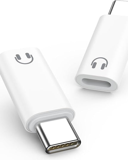MoKo Lightning to USB C Adapter for Headphones for iPhone Air 17 16 15 Pro Max Plus, Lightning to USB C Adapter Audio for iPad Pro/Air, Not for Charging/Data Transfer/Lavalier Mic/Speakers