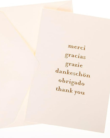 Graphique Box of Cards, Thank You Languages - Includes 10 Cards with Matching Envelopes and Storage Box, Cute Stationery Made of Durable Heavy Cardstock, Cards Measure 3.25" x 4.75" (L1542CB)