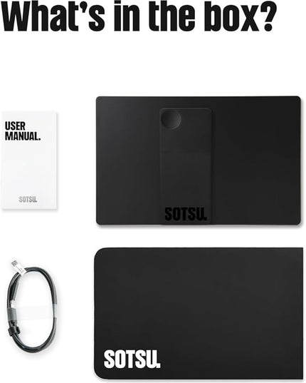 SOTSU FlipAction Go 14" Premium Portable Monitor SFA14PMSB | Robust but Lightweight | Tempered Glass Cover | 1080p | 400 Nits | 100% sRGB | 5W | Super Versatile | USB C or Mini HDMI