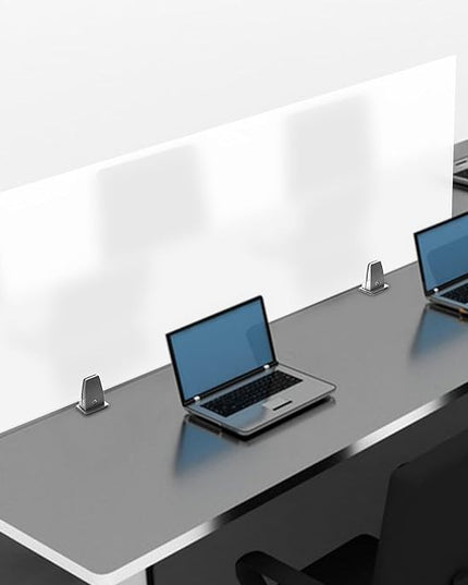 Desk Divider for Students and Desk Privacy Panel, Frosted Acrylic Plexiglass Shield with Clamps for Offices Schools Call Centers, Ideal Cubicle Light Shield - 47”L X18”W