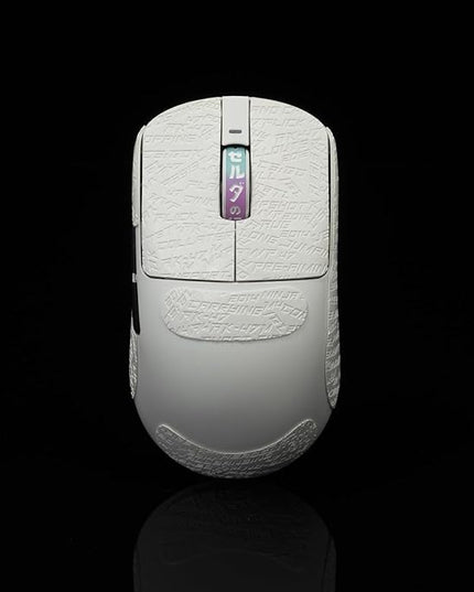 Gamer Mouse Grip Tape Sticker for VGN Dragonfly R1 Pro MAX VXE Non Slip Suck Sweat Pre Cut Easy Install CS Letter White