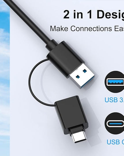 USB C USB3.0 Multi Card Reader for SD, CF, Micro SD, XD, MS Cards - 7 in 1 Adapter Hub for Windows, Mac, Linux, Android