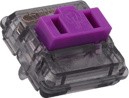 Kailh PG1350 Choc V1 Mechanical Keyboard Switch,Low Profile switches,Chocolate Silent Mechanical Clicky/Linear/Tactile Switches,RGB SMD LED 5-Pin Kailh Switches(Purple-70Pcs