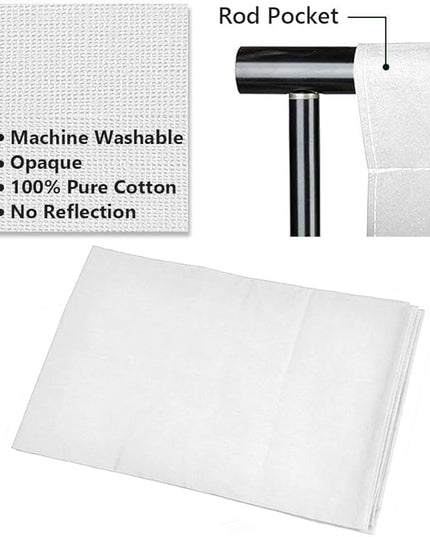 Photo Video Studio 12 x10ft 100% Muslin White Backdrop with 10 x 8.5ft Stand Photography Background Support System Kit ,Clamp, Carry Bag