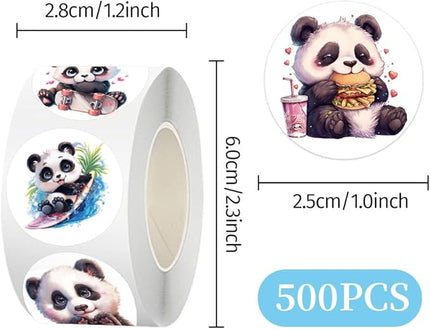 500 Pcs Cute Panda Sticker for Teen - Sticker Graphic - Cartoon Stickers for Water Bottles Laptop Bumblebee Stickers Waterproof Aesthetic Vinyl Decals Stickers for Adults Teens