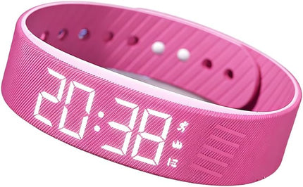 Vibrating Alarm Clock Watch, 2026 New Wristband, Rechargeable Silent Alarm for Deep Sleepers, LED Display Vibrating Alarm Watch for Elderly