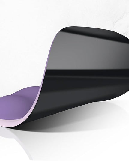 ITNRSIIET Ergonomic Mouse Pad, Cushioned Gel Wrist Rest, Non-Slip Base, Smooth Surface, Cute Multi-Color, 9.5 x 8.2 in, Lavender Fade