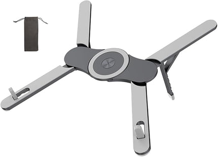 Magnetic Aluminum Alloy Tablets Stand Portable Multiple Angles Adjustable Laptop Holder Lightweighted 6 Position Tilt