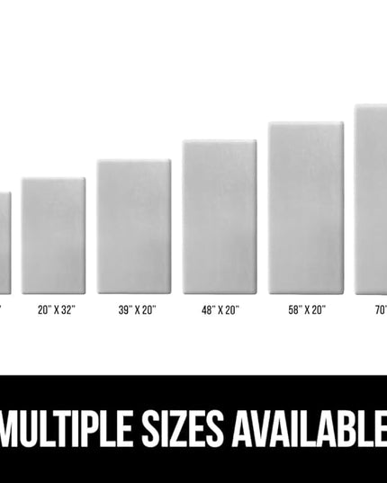 GORILLA GRIP Comfortable Cushioned Kitchen Mats for Floor, 48x20, Waterproof and Stain Resistant Soft Top, 3/4 Inch Thick Ergonomic Standing Desk Anti Fatigue Mat, Foam Supports Feet, Light Gray