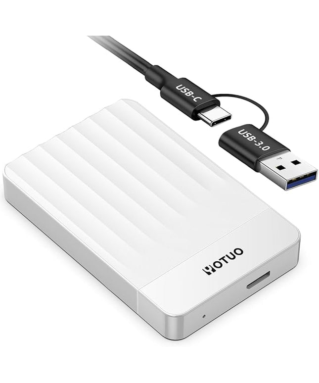 Portable External Hard Drive Storage Expansion Mobile HDD USB 3.0 for PC, Mac, Desktop, Laptop, PS4, Xbox One X/S, Xbox 360, Office & Game (White, 320GB)