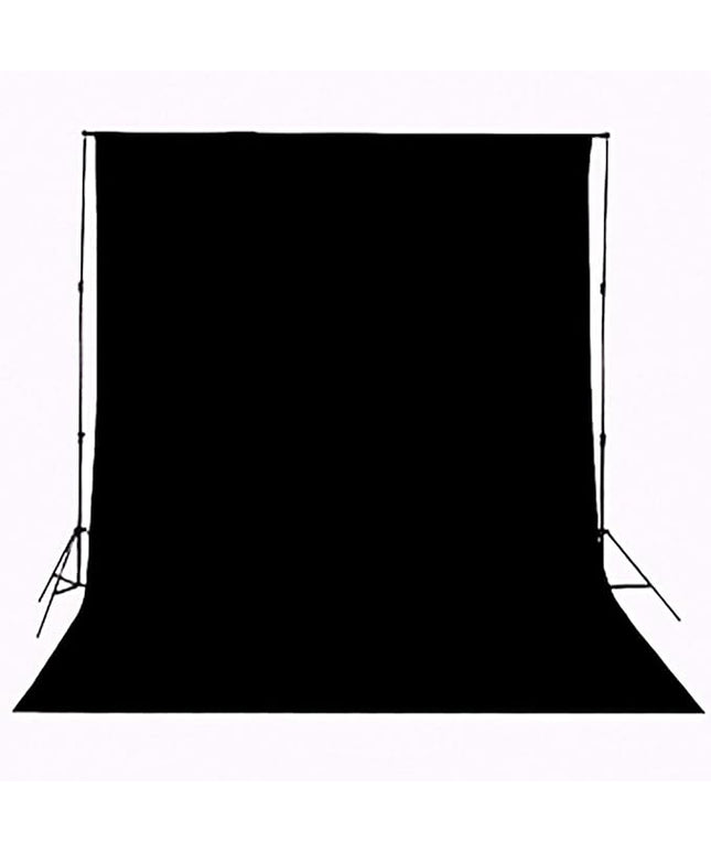 Background Solid Black Backdrop Muslin Portrait Background Screen for Photo Backdrop Video Photography Studio(10x12ft, Black)