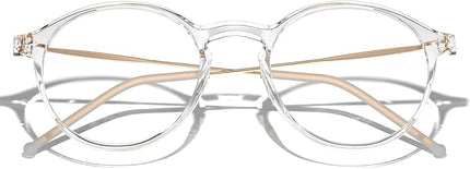 VISOONE Round Lightweight Blue Light Blocking Glasses Women Men Fashion Cute Thin Eyewear Niko