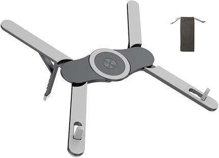 Magnetic Aluminum Alloy Tablets Stand Portable Multiple Angles Adjustable Laptop Holder Lightweighted 6 Position Tilt