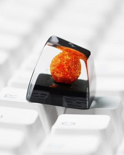 Sun Artisan Keycap R1 SA Profile Custom Solar System Planets Keycaps 1U ESC Handmade Resin Gaming Galaxy Key Cap Cherry MX Switch Compatible Mechanical Keyboard Space Lover Gift