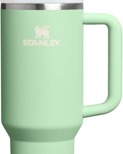 STANLEY Quencher H2.0 Tumbler with Handle and Straw 40 oz | Flowstate 3-Position Lid | Cup Holder Compatible for Travel | Insulated Stainless Steel Cup | BPA-Free | Pistachio