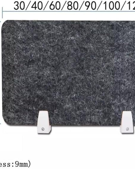 Desk Privacy ScreenSoundproof Divider Clip Vertical Partition for Classroom & Library Stylish Decoration (Black 40x30cm)