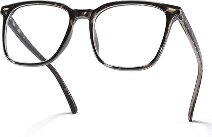 MACJERO Oversized Square Blue Light Blocking Glasses for Women Men, Anti-Fatigue Computer Monitor Gaming Glasses Reduce Eye Strain(Black Tortoise)