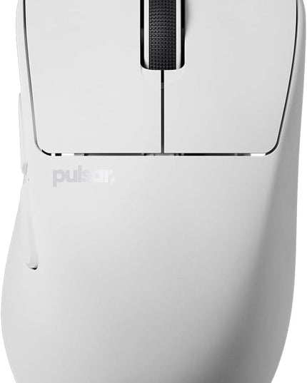 Pulsar Gaming Gears X3 Crazylight Wireless Gaming Mouse, Ultra Lightweight 1.51 oz (43g), Hybrid Ergonomic, Optical Switch, 32000 DPI, 750 IPS, XS-1 Sensor, 8k Compatible (Uyuni White)