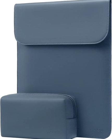 MOSISO Laptop Case 13 inch, 13 inch Laptop Sleeve Compatible with MacBook Air M4 M3 M2 M1 2025-2018 / Pro M2 M1 2025-2016, Faux Suede Leather Case with Small Bag, Peacock Blue