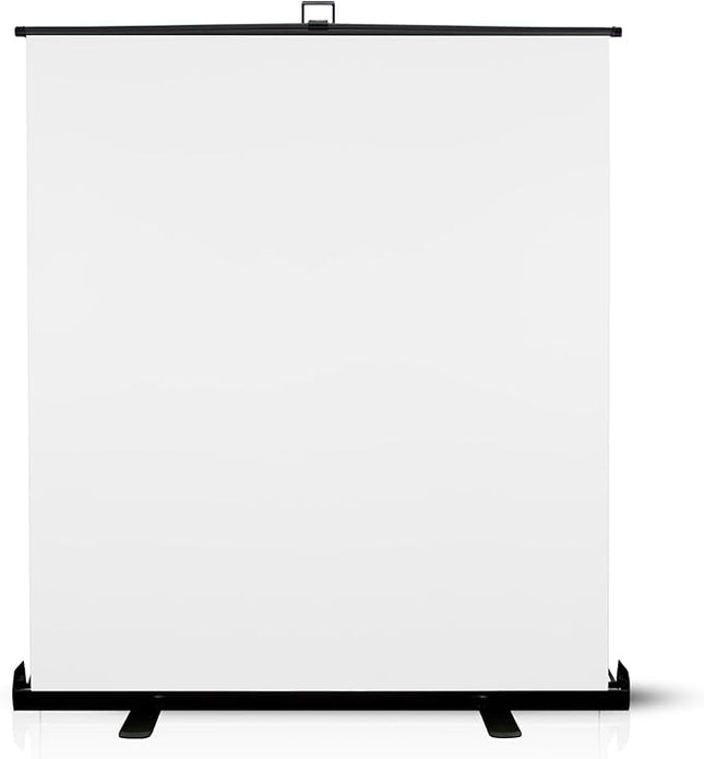 KHOMO Gear 62-Inch White Screen Backdrop – Collapsible & Portable Photography Background for Streaming, Video Calls, Zoom & Studio – Wrinkle-Resistant, High-Density Fabric, Easy Setup