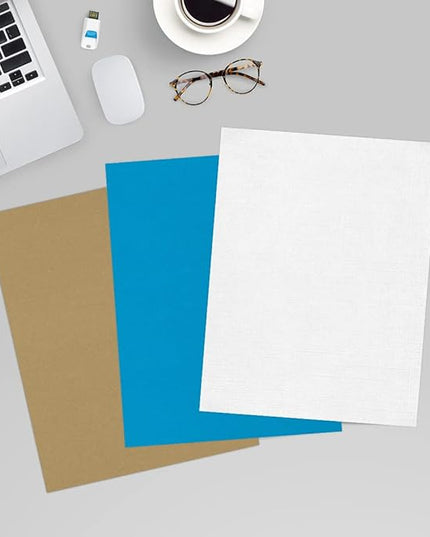 LUXPaper 8.5" x 11" Paper | Letter Size | White Linen | 24lb. (60lb. Text) | 250 Qty