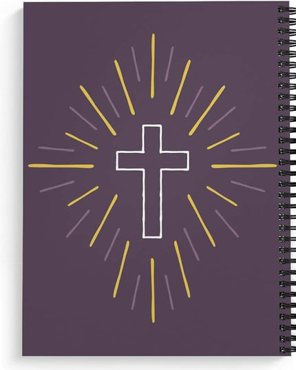 Gotcha Covered Notebooks Softcover Faith Moves Mountains 8.5" x 11" Religious Spiral Notebook/Journal, 120 College Ruled Pages, Durable Gloss Laminated Cover, Black Wire-o Spiral. Made in the USA
