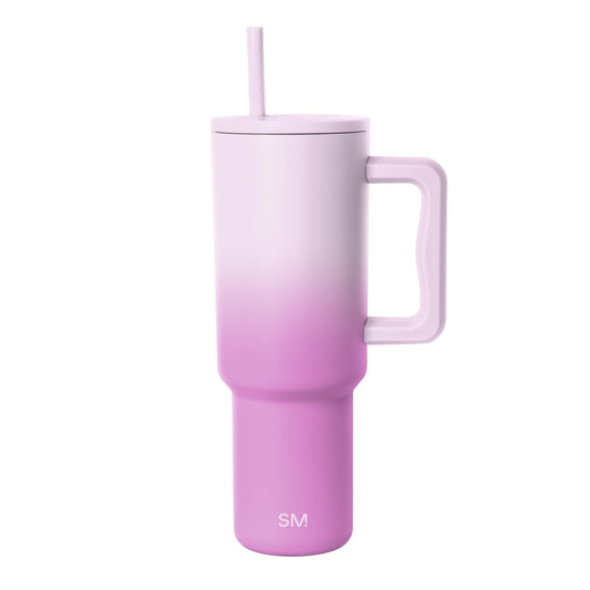 Simple Modern Tumbler with Handle and Straw | 40oz | Ombré