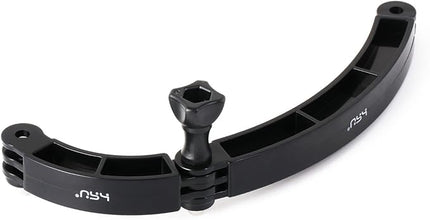 HSU 3 in 1 Curved Extension Arm Kit, Extension Pivot Arm Adjustable Monopod Bracket for GoPro Hero 13/12/11/10/9/8/7/6/5 Black, Session 5/4, DJI Osmo Action and More