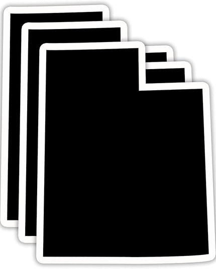 (3PCS) Utah State Map Stickers, US State Stickers - Waterproof Vinyl Decals for Tumblers, Water Bottles, Laptops, Books, Scrapbooks, Great for Utah Lovers 3 x 2.4 Inch