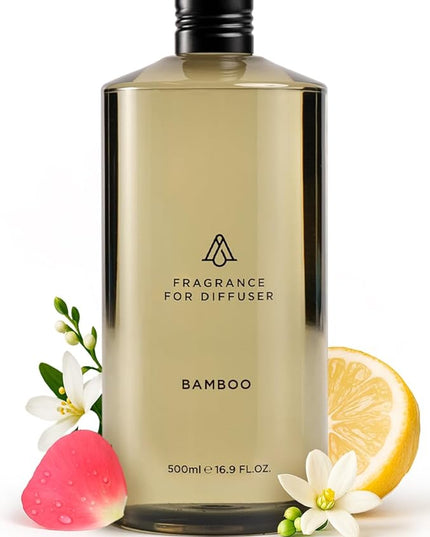 AromaPlan Hotel Scents Bamboo Air 16 Fl Oz (473ml), Home Luxury Aroma & Hotel Diffuser Oil- Hotel Diffuser Oil for Aromatherapy- USA Made, Bigger Bottle, Bolder Aroma & Longer Lasting