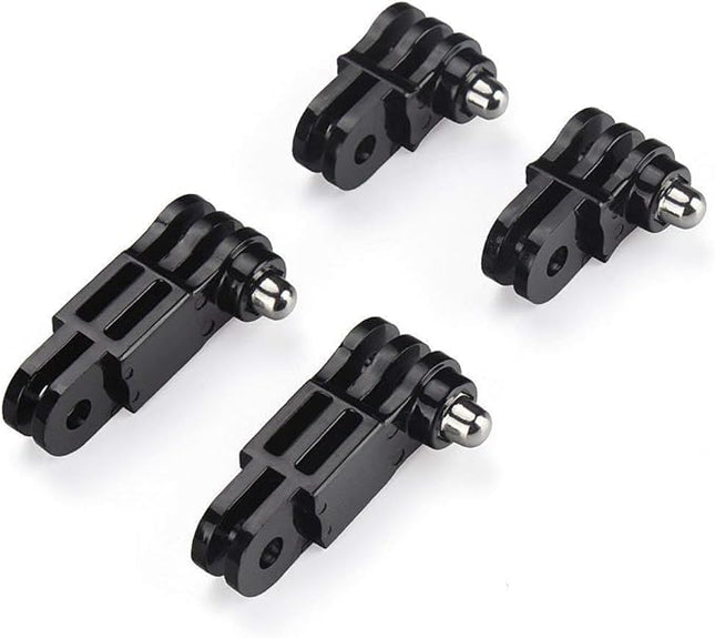 HSU Adjust Arm Straight Joints Mount, Long and Short Same Direction Straight Joints Mount for GoPro Hero 13 12 11 10 9 8 7 6 5 4 3 3+ 2 1, AKASO Campark and Other Action Cameras