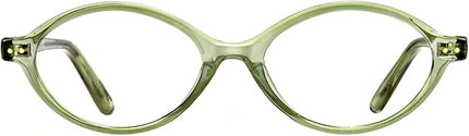 TIJN Olisa Blue Light Blocking Glasses for Women Men,Oval Glasses Frame Bluelight Glasses for Gaming/Computer/Screen