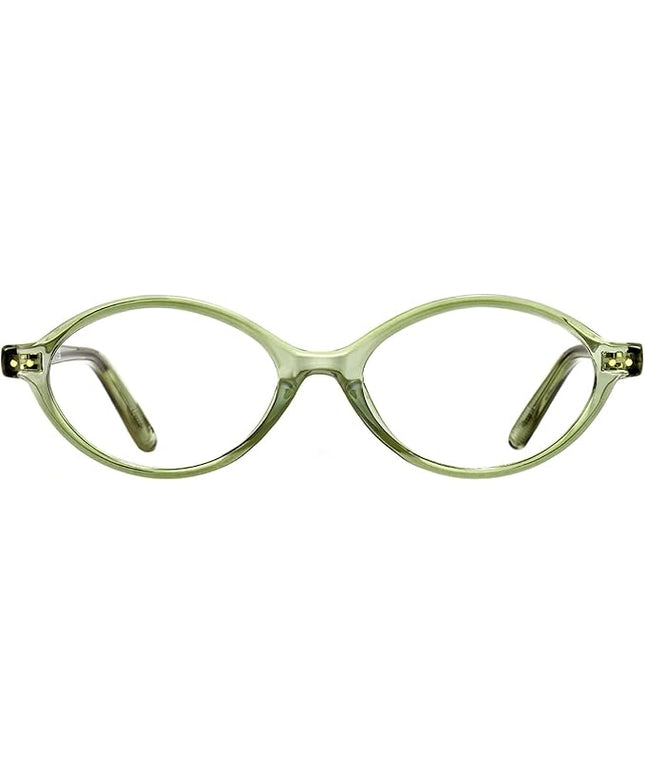 TIJN Olisa Blue Light Blocking Glasses for Women Men,Oval Glasses Frame Bluelight Glasses for Gaming/Computer/Screen