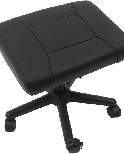 TFCFL Adjustable Height Foot Rest Stool with 5 Wheels, Footrest Stool Under Desk, Office Foot Chair with Soft Cushion, Ergonomic Footstool for Home, Office, Massage Parlors, Beauty Salons