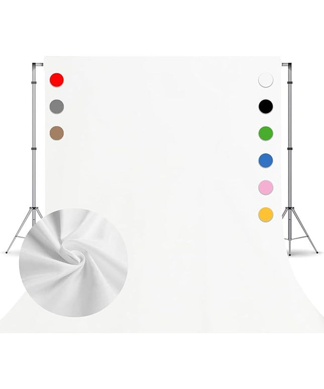 10x20 Ft White Backdrop Background for Photography Photo Booth Backdrop for Photoshoot Background Screen Video Recording Parties Curtain