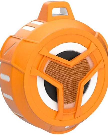 EBODA Bluetooth Shower Speaker, IPX7 Waterproof Portable Wireless Small Mini Speakers, Floating, 2000 mAh with RGB Light for Pool, Beach, Boat, Kayak Accessories, Gifts for Men and women -Orange