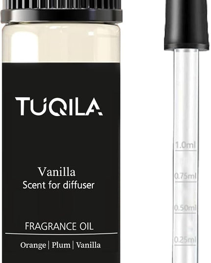 Waterless Diffuser Oil 20ml Vanilla Aroma Scent- Hazelnut, Citrus, Cinnamon, Plum& Cashmere Wood Fragrance Oil for Essential Oil Diffusers, Home, Hotel, Office and Car