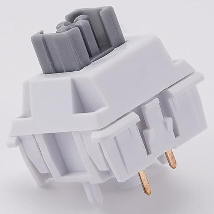 WS Grey Tactile Mechanical Keyboard, 5 Pin Pre-Lubed Quiet Tactile Switches for Mechanical Gaming Keyboard (35pcs)