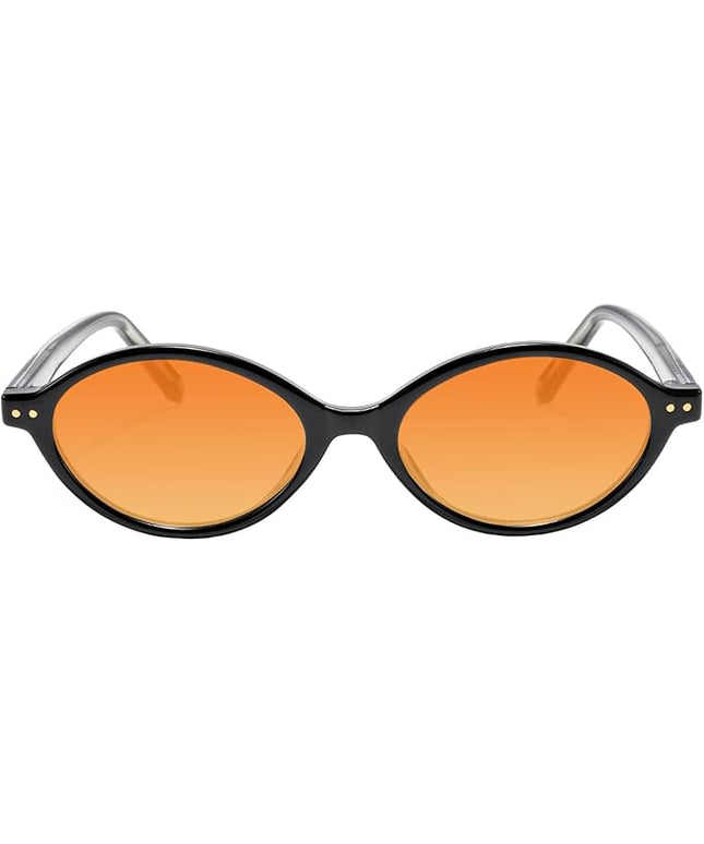 TIJN Olisa Blue Light Blocking Glasses for Women Men,Oval Glasses Frame Bluelight Glasses for Gaming/Computer/Screen