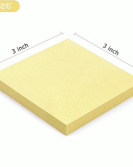 Early Buy Sticky Notes 3x3 Self-Stick Notes Yellow Color 6 Pads, 100 Sheets/Pad (Yellow)