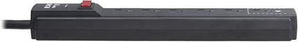 Eaton Tripp Lite Series 6-Outlet Surge Protector Power Strip, 3ft Extension Cord, 600 Joules, 15A Circuit Breaker, Black, Lifetime Manufacturer's Warranty & $10,000 Insurance (TLP63B)