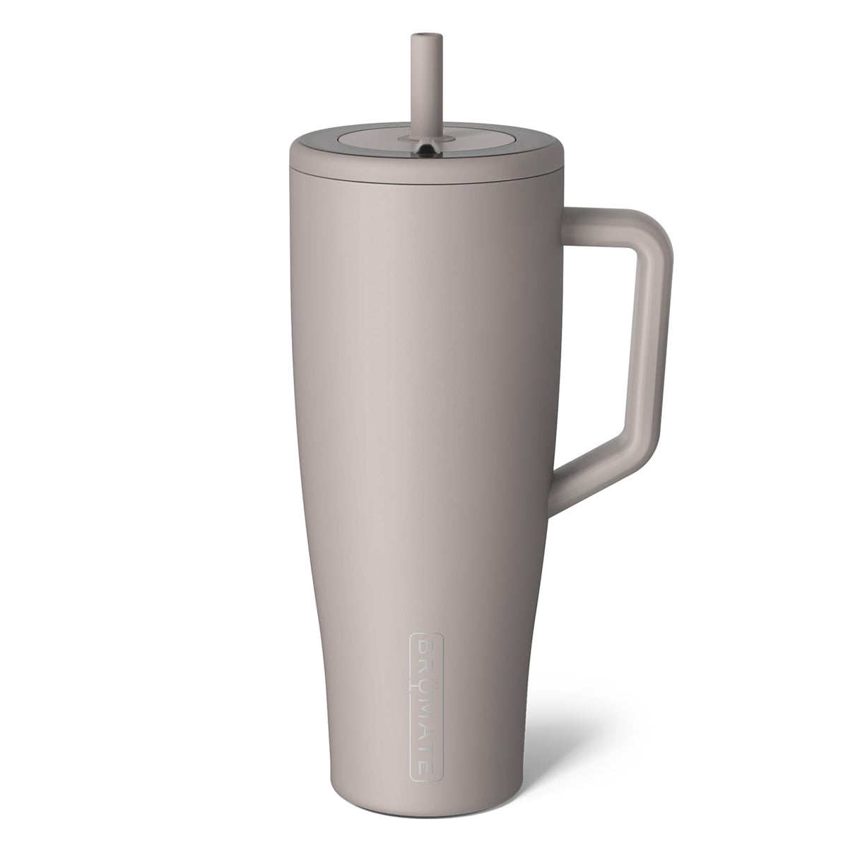 BrüMate Era 40 oz Tumbler with Handle and Straw | 100% Leakproof Insulated Water Bottle Tumbler with Lid and Flexible SoftSip Straw | Made of Stainless Steel | Cup Holder Friendly | 40oz (Mocha)