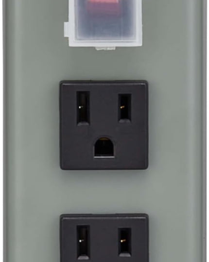 Eaton Tripp Lite Series 3-Outlet Heavy Duty Power Strip, Metal, Mountable (Wall Mount & Under Desk), 6ft Extension Cord, On/Off Switch Cover, Industrial Garage Shop Work Bench Applications (3SP)