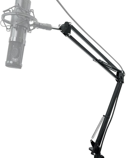 Rockville Microphone Boom Arm Studio Podcast USB Mic Stand+Desk Clamp (30")