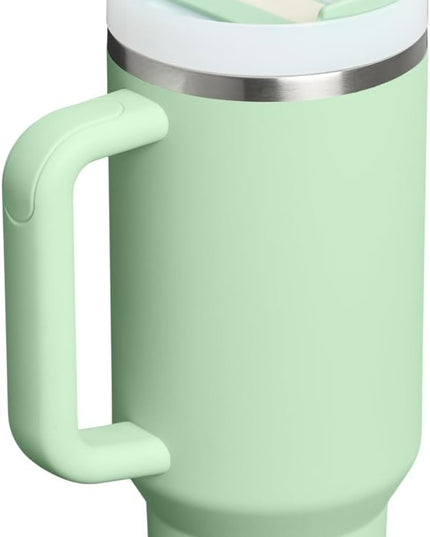 STANLEY Quencher H2.0 Tumbler with Handle and Straw 40 oz | Flowstate 3-Position Lid | Cup Holder Compatible for Travel | Insulated Stainless Steel Cup | BPA-Free | Pistachio