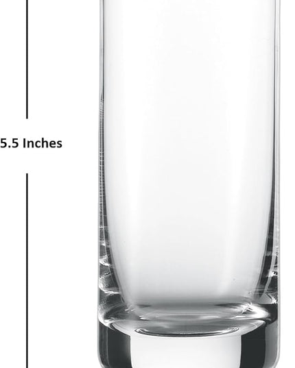 Schott Zwiesel Tritan Crystal Glass Convention Barware Collection Beer Tumbler/Long Drink Cocktail Glass, 11.7 oz , Set of 6